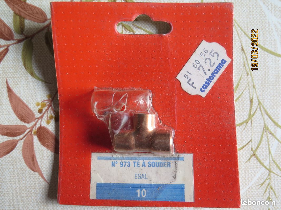 Té à souder égal diam 10 mm (image 1)