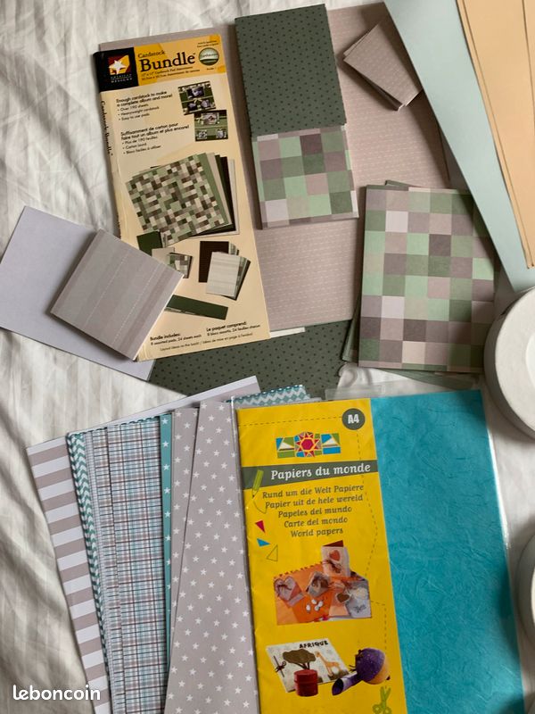 Gros lot de papeterie Scrapbooking, thème enfants / naissance (image 4)