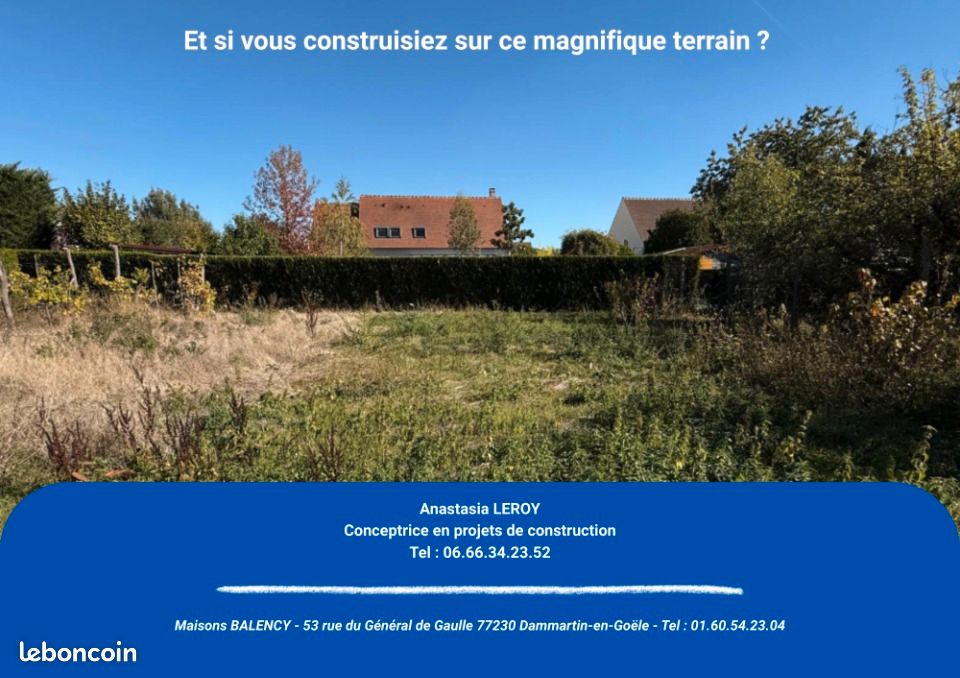 Terrain 1 300 m² Acy En Multien · à Acy-en-Multien · 95 000 €