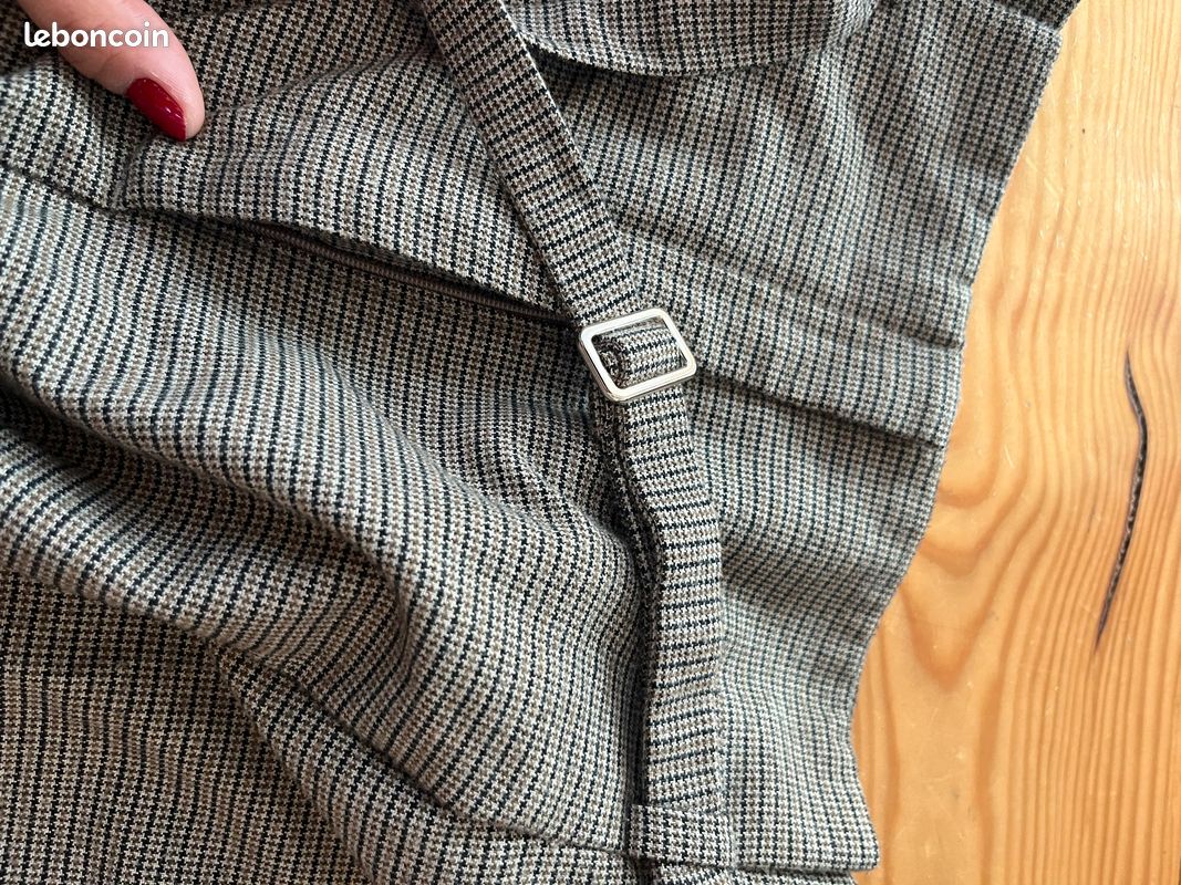 Pantalon Zara carreaux marrons (image 10)