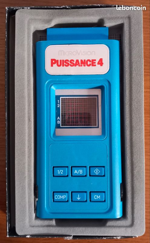 Jeu MB MICROVISION – Puissance 4 N°5 – Rare ! Avec Boîte Et Notice – Français