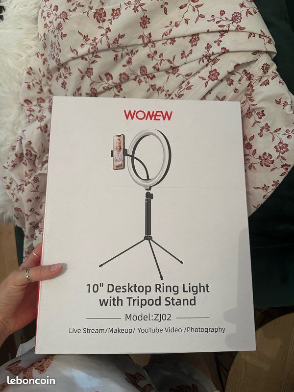 Ring light avec trépied réglable Accessoires téléphone Objets