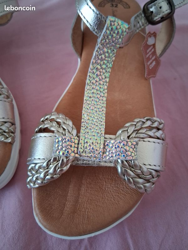 Des sandales en cuir pour fille taille 32 ,Stella Tempa (image 12)