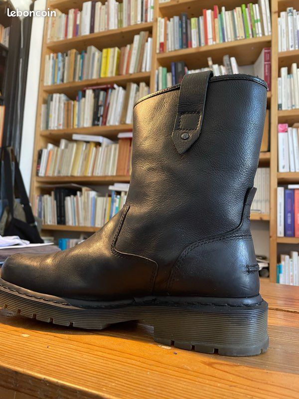 Bottes Dr. Martens Homme - Cuir, Coussin D'air, Pointure 7, Marron, Occasion