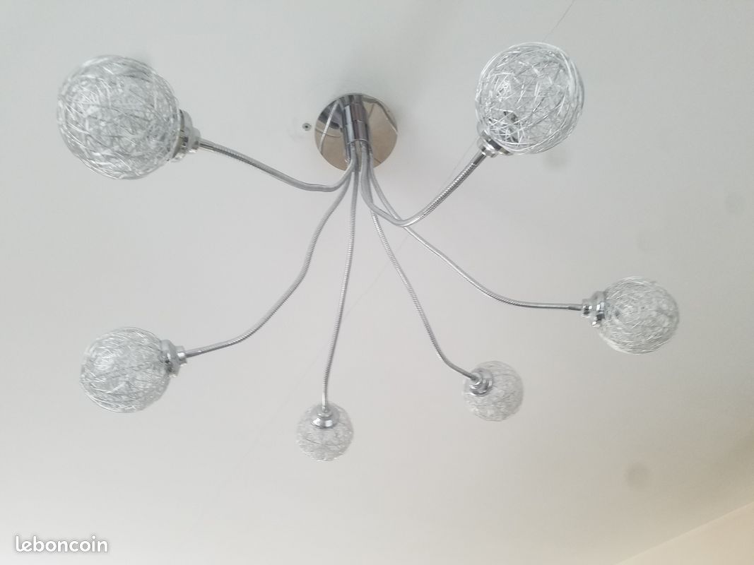 2 LUSTRES modernes - TBE (image 2)