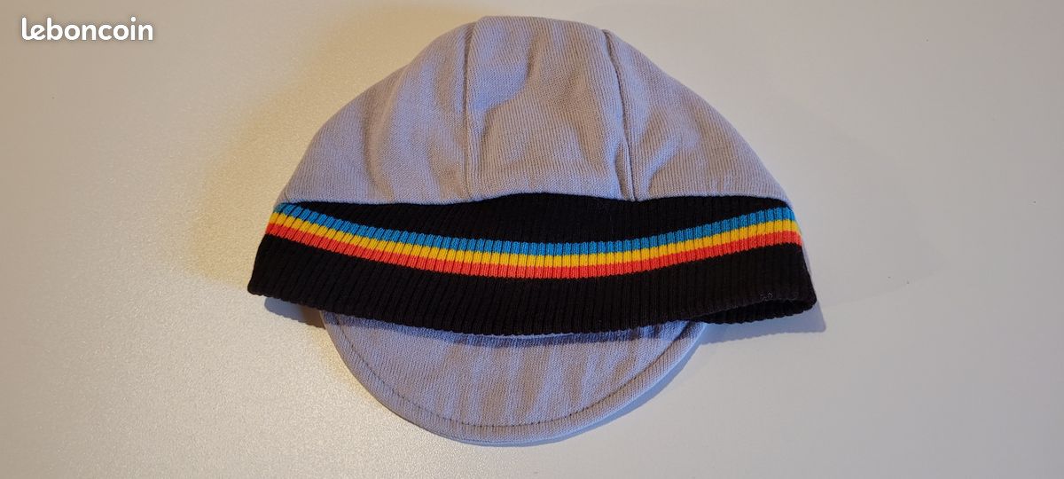 Casquette Cycliste Vintage Castelli NOVY Team - Années 80 - Noir, Taille Unique