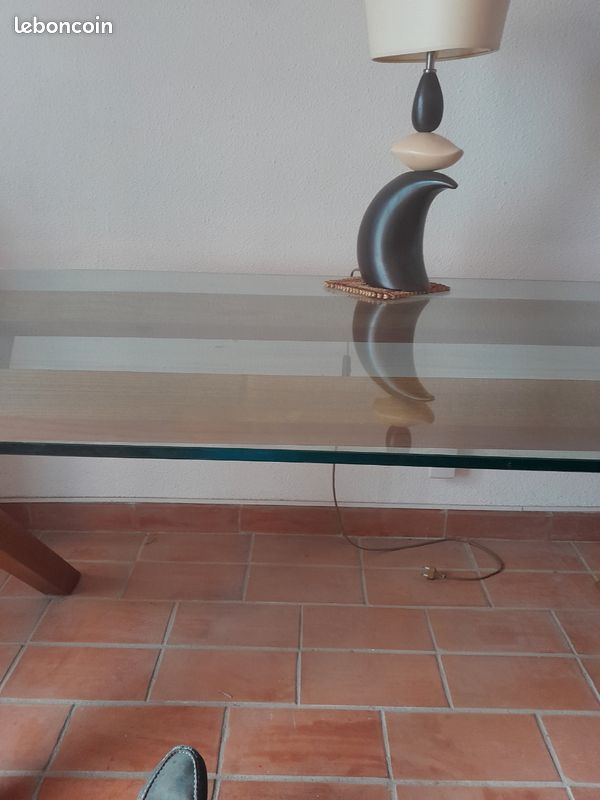 Vente table plateau verre (image 2)