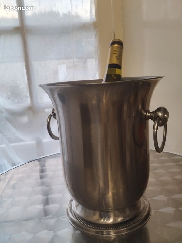 Seau à Champagne époque XXe orfèvrerie Jean Couzon made in France