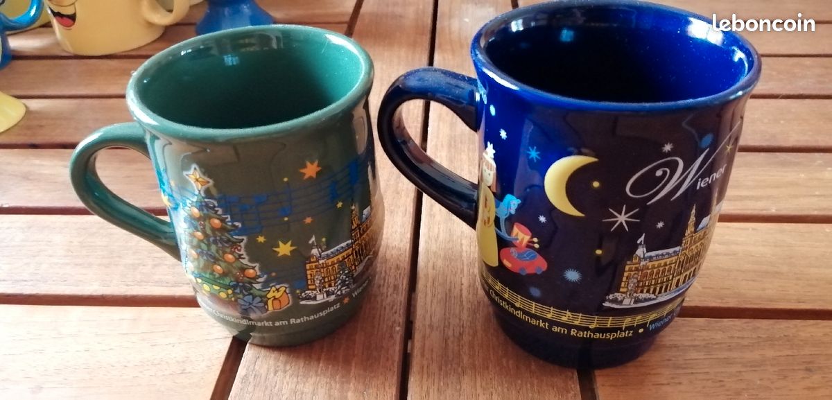 2 mugs dessins en relief (image 1)