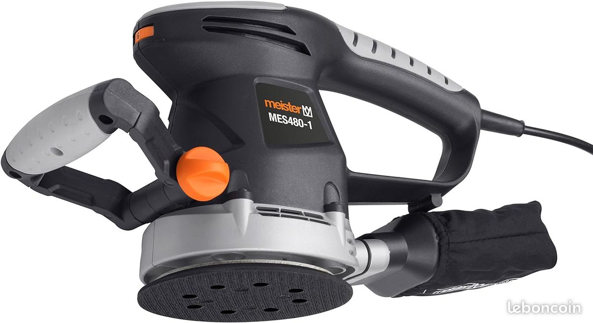 Ponceuse Excentrique 480W Sac Récupération Sciure Rotation Travaux Domestique FR (image 2)