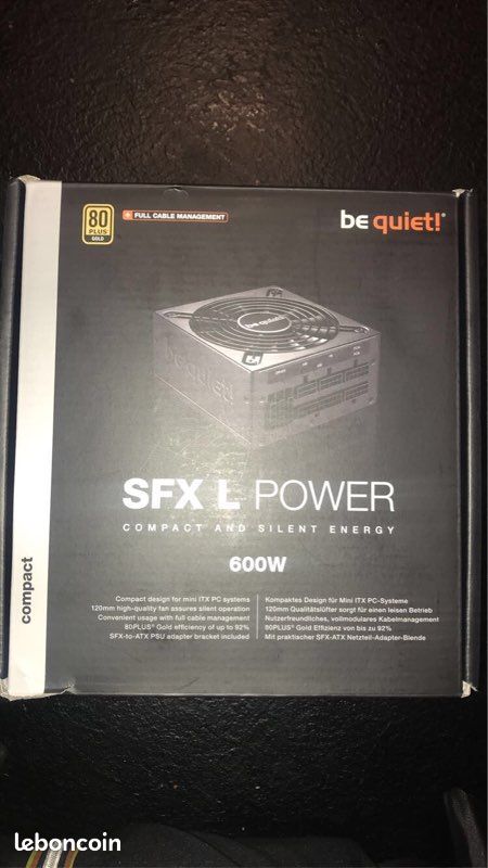 Alimentation be quiet SFX-L power 600w (image 1)