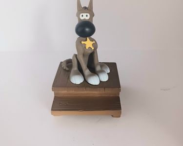 Figurine lucky luke et rantanplan resine editions Atlas lucky comics 2009 - Décoration