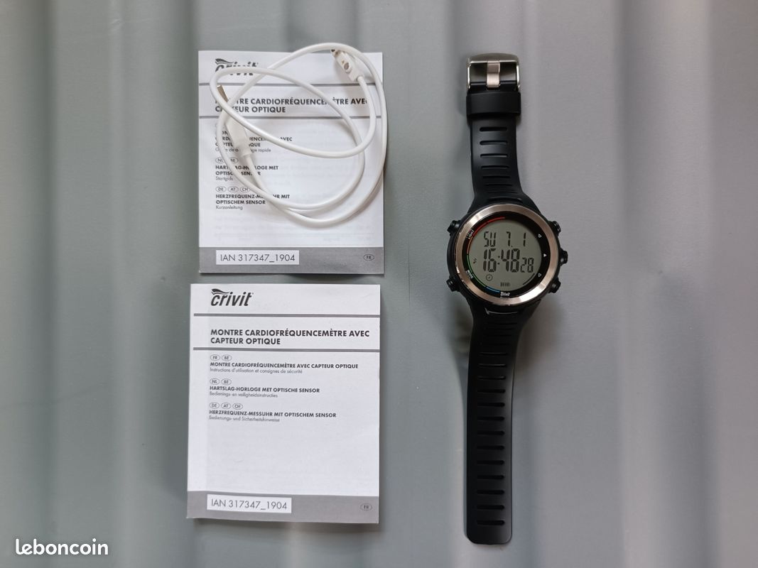 Crivit Heart Rate Monitor Montre Cardiofrequencemetre Crivit