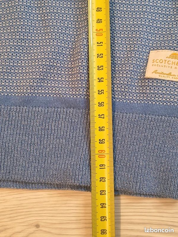 Pull homme Scotch and Soda | Taille S | bleu (image 6)
