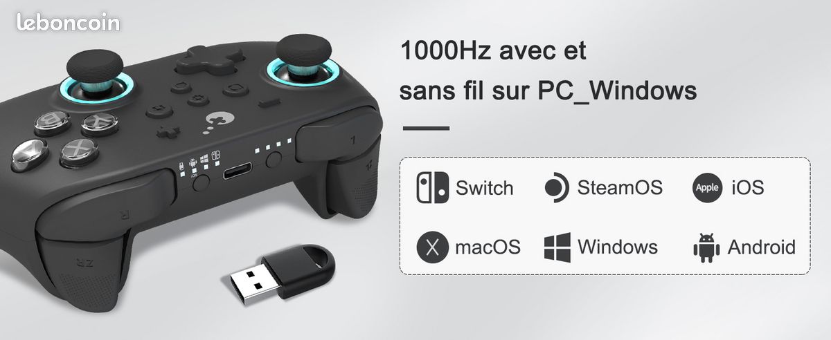 Manette Gulikit KK3 MAX neuve scellée – Switch / PC / Steam Deck / Android / iOS (image 5)