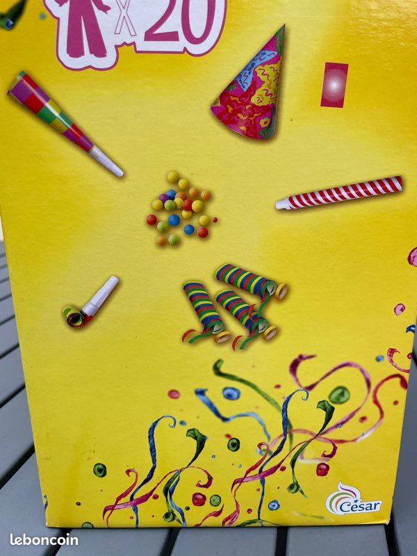 Kit équipement pour fête, cotillons, serpentins, langues à rouleau (image 3)