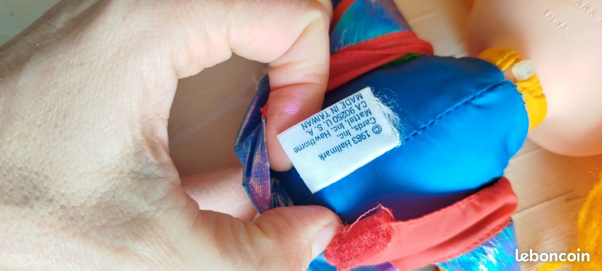 1712232 Peluche rainbow brite Blondine Arc en Ciel Poupée Patty O vert