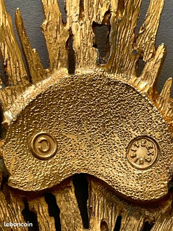 Broche Vintage Ferraggioli Voiture - Étain Doré Signé, Rare, Collection, Occasion