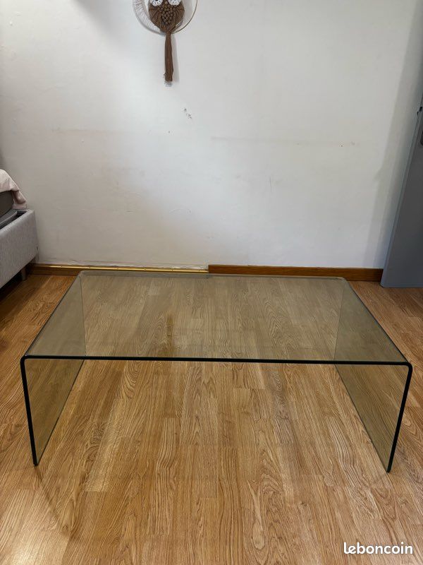 Table en verre années 70 (image 2)