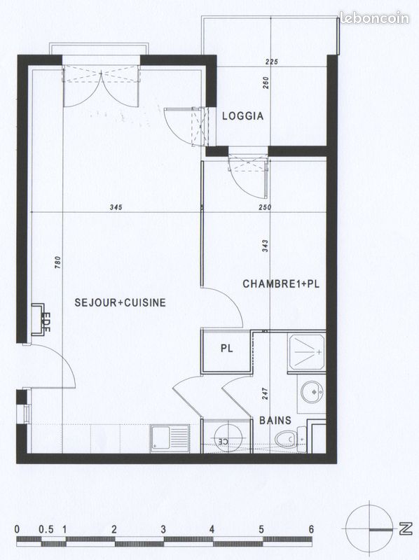 Appartement 2 pièces 41 m² · à Châteauneuf-les-Martigues · 41 m² · 790 €