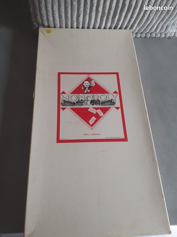 Jeu monopoly ancien miro company paris sgdg complet édition à Abeilhan