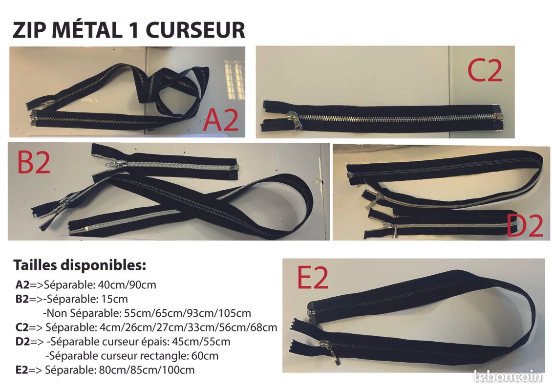Destockage ZIP/fermeture à glissière (image 2)
