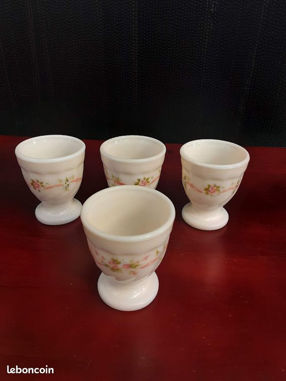 4 coquetiers luminarc France fleurs (image 1)