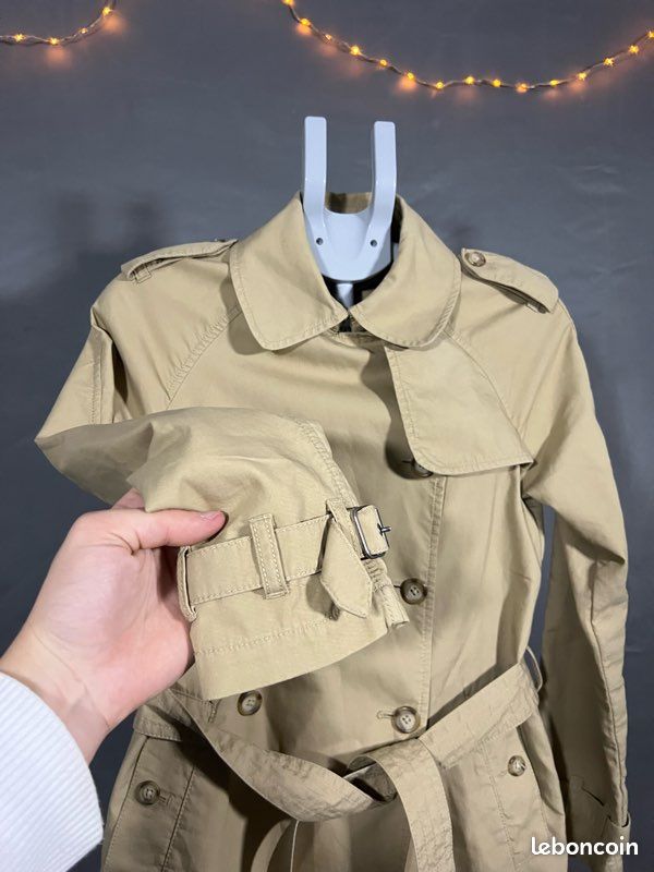 🧥 Trench coat vintage Ralph Lauren – Beige – Taille S (image 3)