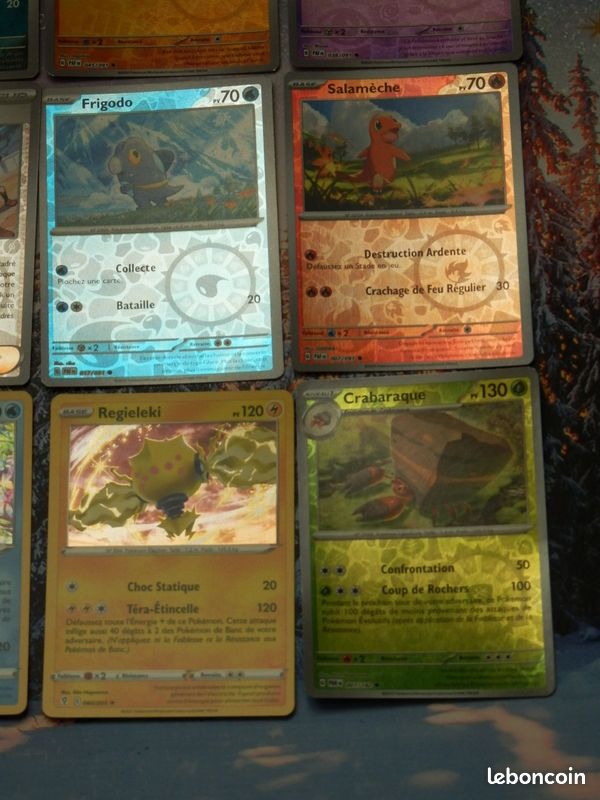 Lot de Cartes Pokémon BRILLANTES / REVERSES / HOLOS RARES (image 4)
