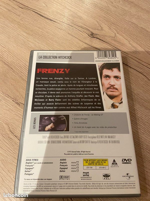 Dvd Frenzy Hitchcock (image 2)