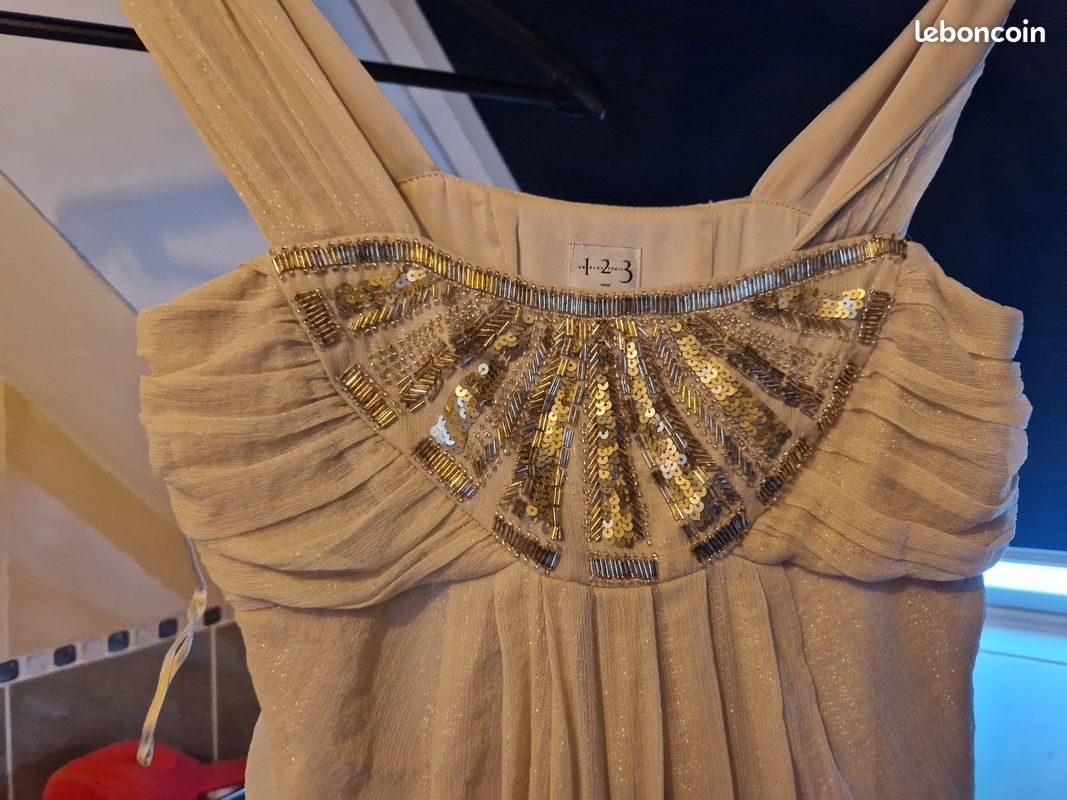 Robe de soirée taille 34 MARQUE 123 (image 2)
