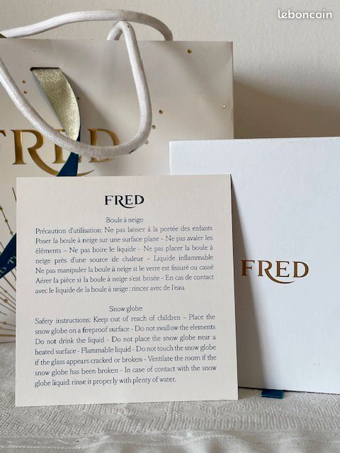 Boule à Neige Fred – Objet Déco De Noël, état Neuf
