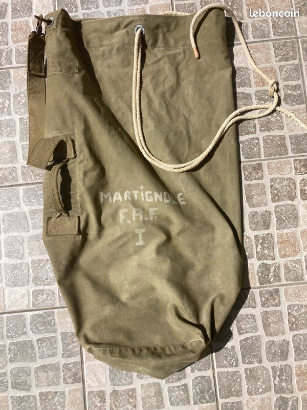 Sac De Paquetage Marine Nationale Française, WW2, équipement Soldat D'occasion