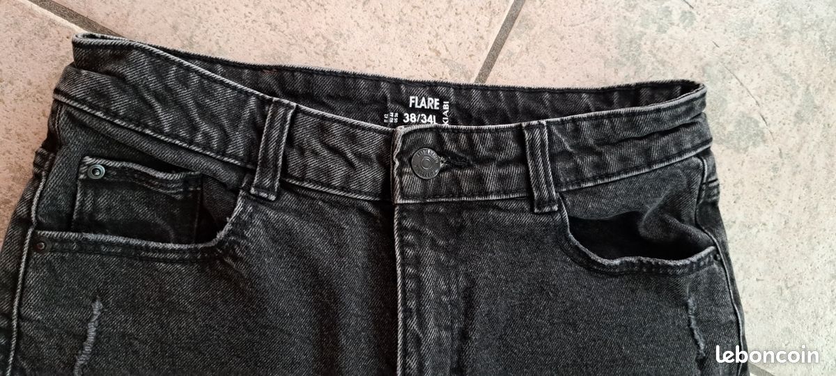 Kiabi Jean Flare Femme Noir Jean Noir Flare Sales