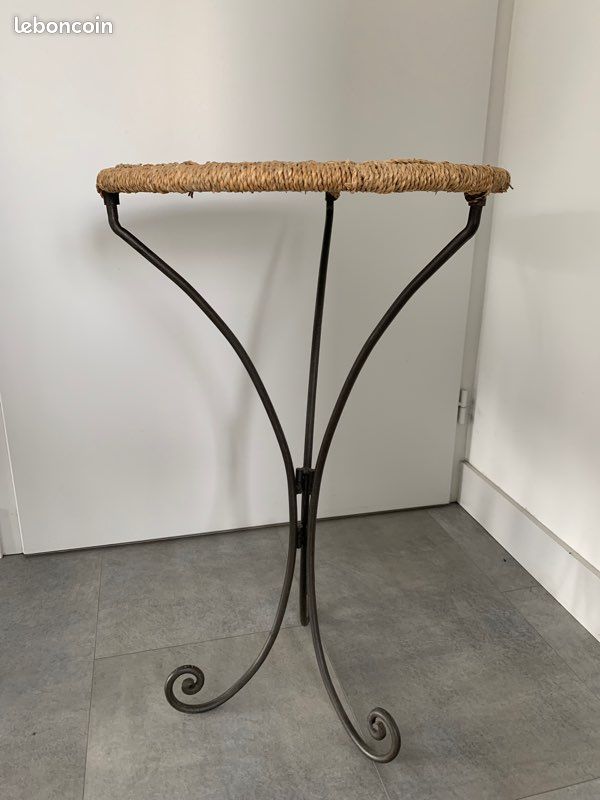 Meuble tablette osier (image 1)