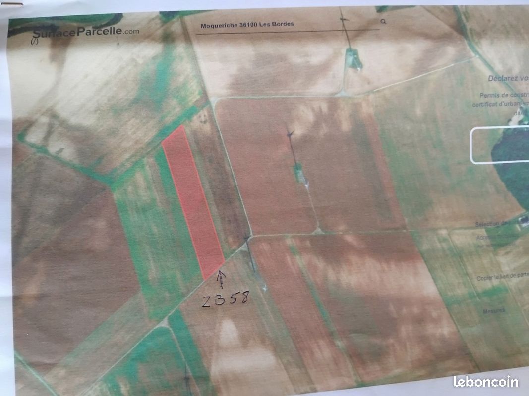 Vente terrain agricole · à Les Bordes · 41 800 €