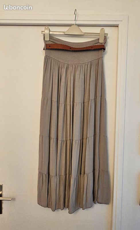Jupe verte grisée - Taille Unique (image 4)