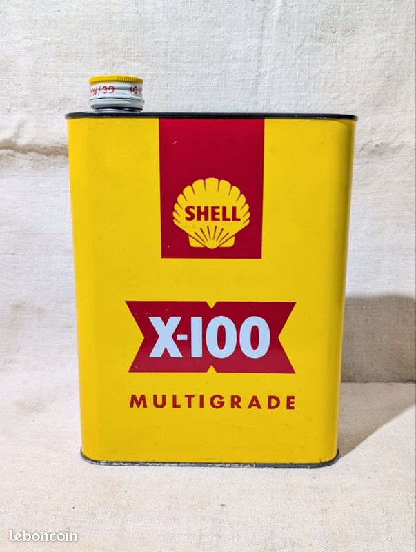 Ancien bidon d'huile SHELL X 100 (image 7)