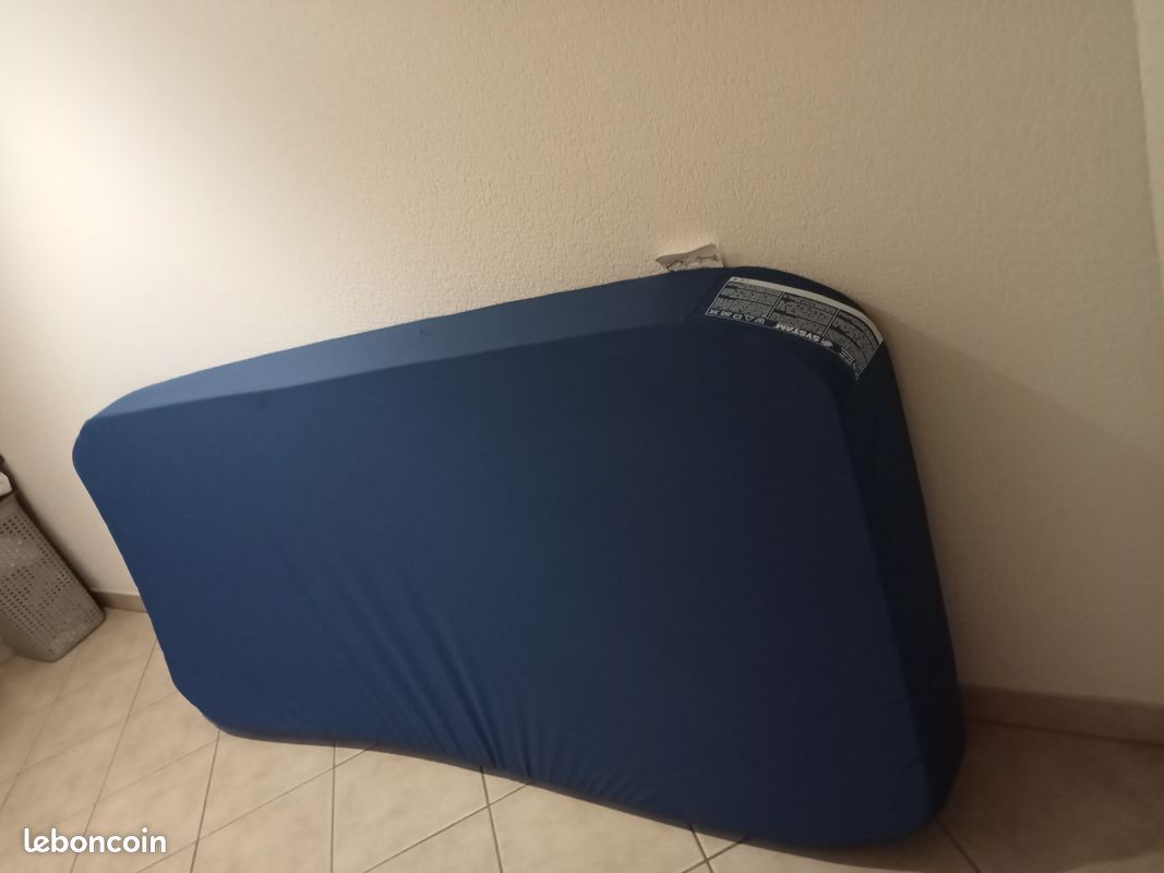 Matelas Médical Déhoussable ASKLE SANTÉ – 190x90x14 Cm – Mousse Ferme – Bleu