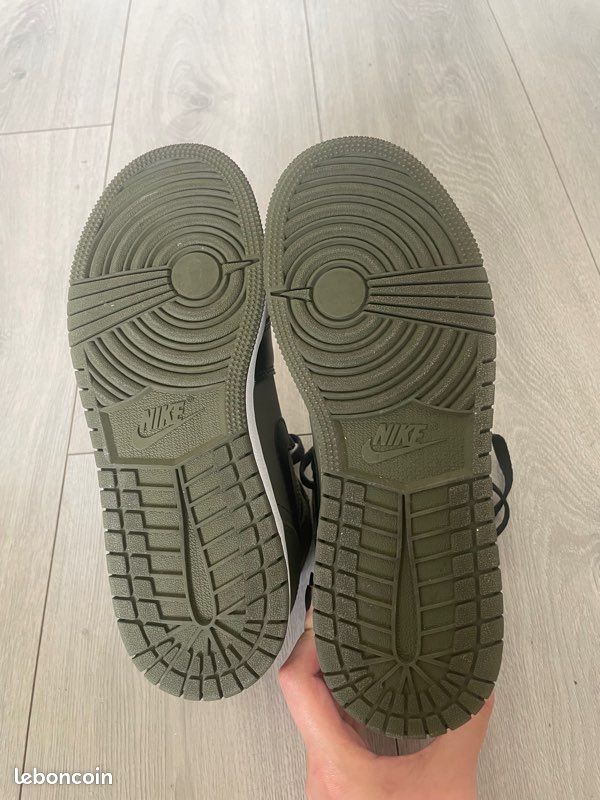Jordan 1 Mid Olive Canvas (image 7)