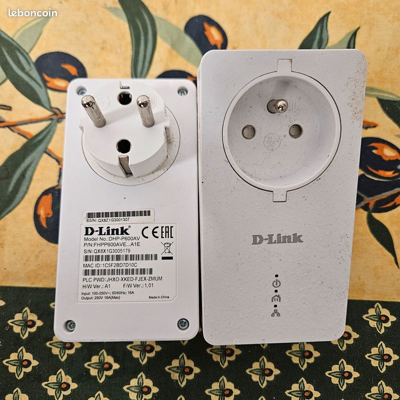 D-Link DHP-P600AV – Kit CPL 600 Mbps – x2 adaptateurs (image 2)
