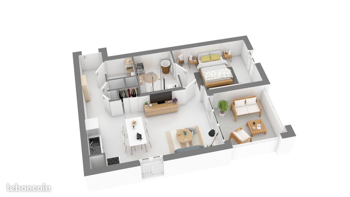 Appartement 4 pièces 84 m² · à Aix-en-Provence · 84 m² · 1 343 €/mois