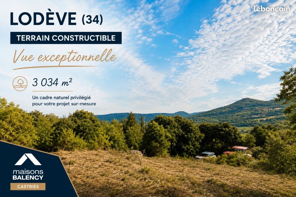 Terrain 3034 m² · à Lodève · 105 000 €