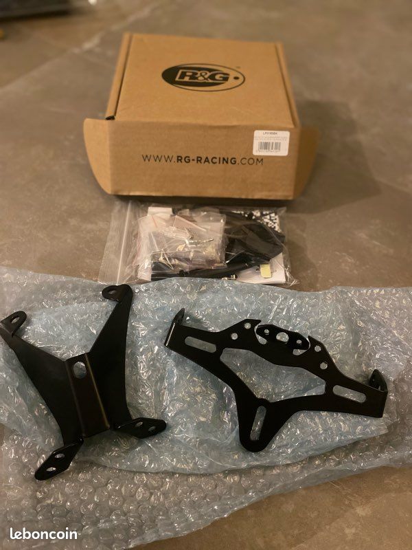 Aprilia SUPPORT DE PLAQUE D'IMMATRICULATION RG-RACING LP0183BK Neuf (image 1)