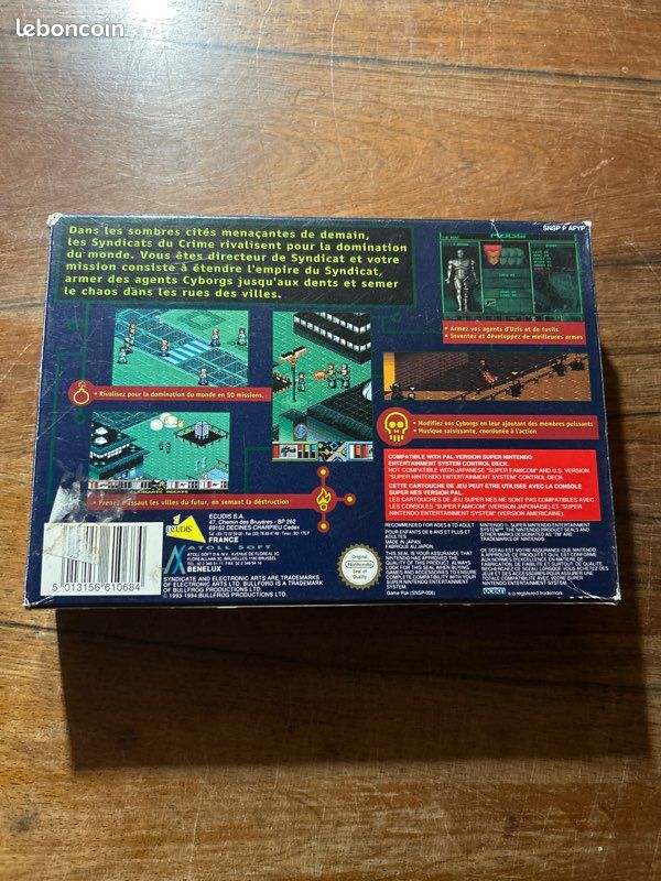 The Syndicate Super Nintendo Complet Très bon état (image 6)