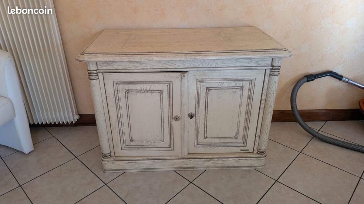Meuble salon bois beige (image 1)