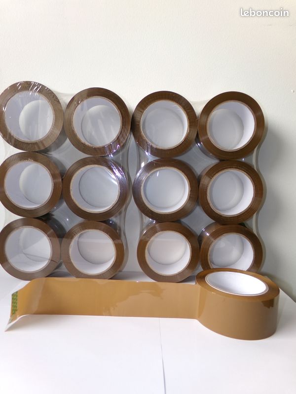 Dévidoir ruban adhésif scotch pack avec 12 rouleaux adhésif acrylique silencieux 100ML (image 4)