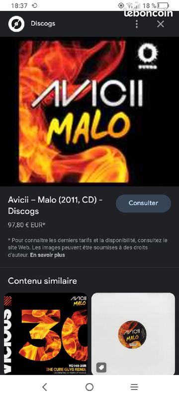 Cd promo Avicii Malo (image 3)