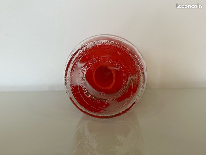 Sucrier Henkel vintage avec couvercle rouge et motif pomme - France