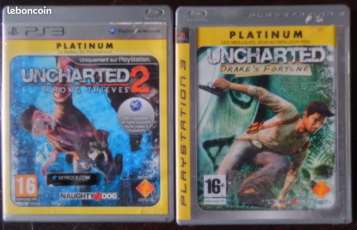 Lot2 Jeux Ps3 Uncharted 1&2 (image 1)